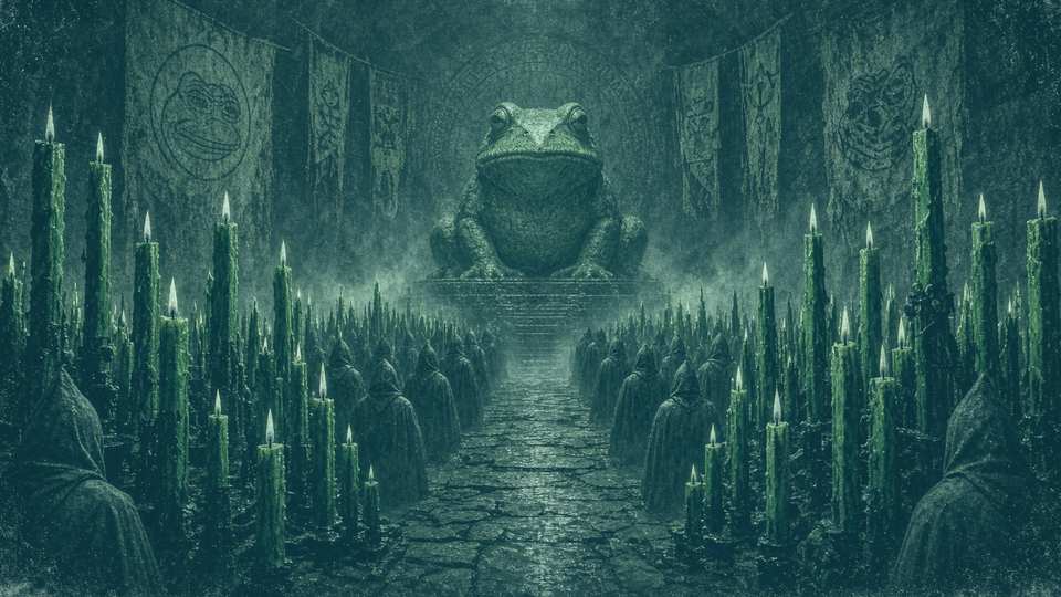 Frog Temple desk artwork